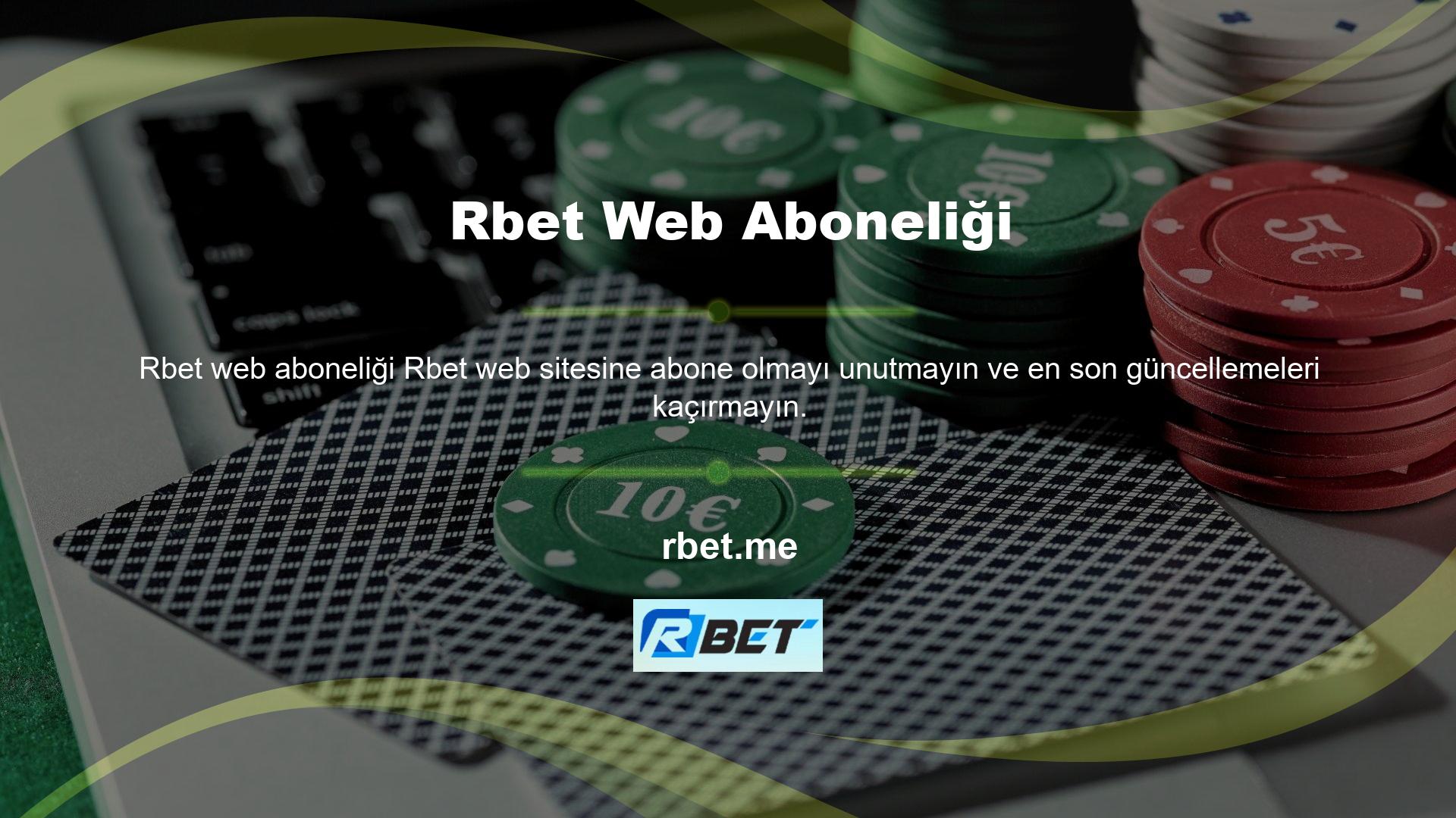 Rbet ödülleri, büyüleyici olayları ve güncellemeleri faydalı olacaktır